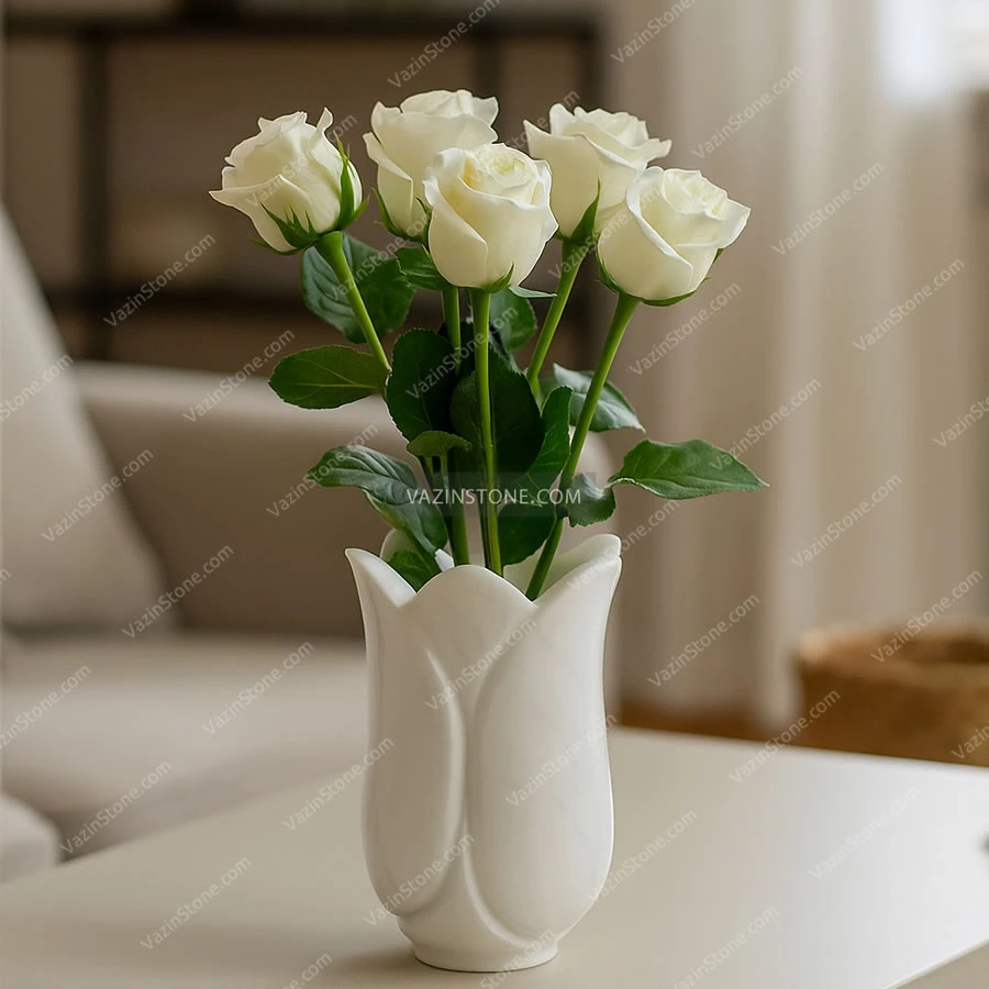 گلدان سنگی تولیپ