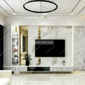 عکس ماربل شیت پشت تلویزیون