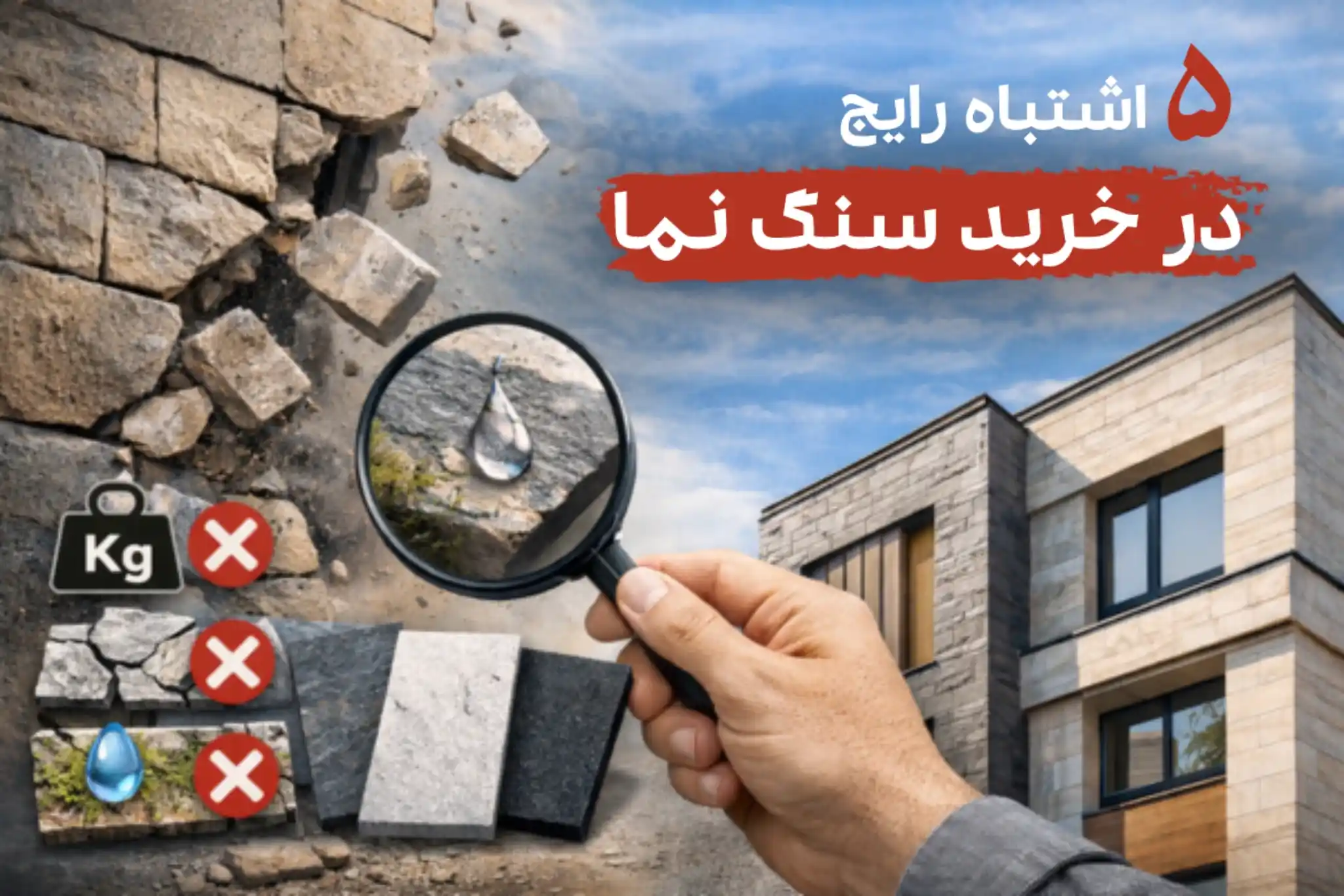 اشتباهات رایج در خرید سنگ نما