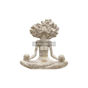 عکس مجسمه سنگی چراغ دار وردیس