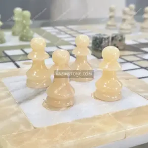 عکس منچ سنگی با سنگ مرمر نباتی