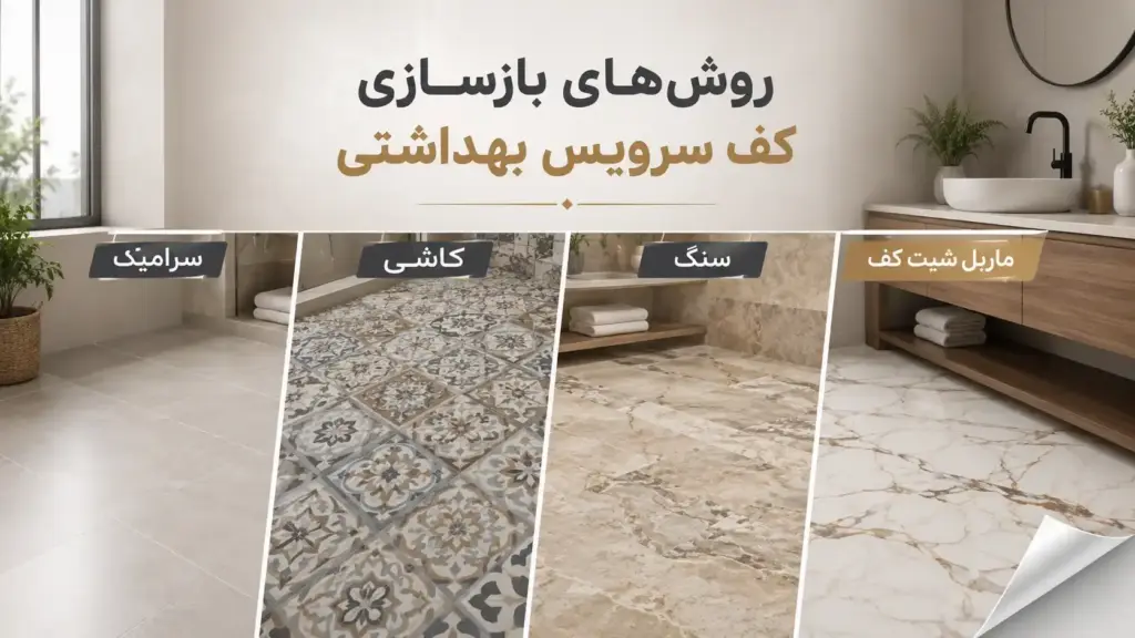 روش‌های مختلف بازسازی کف سرویس بهداشتی