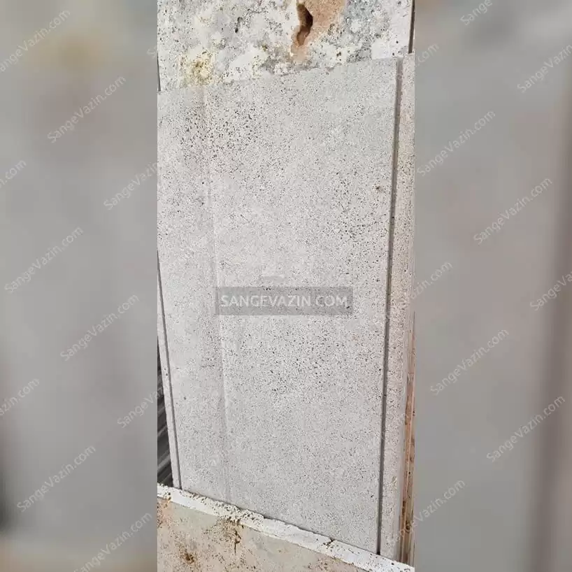 دسته سنگ تراورتن درپوش