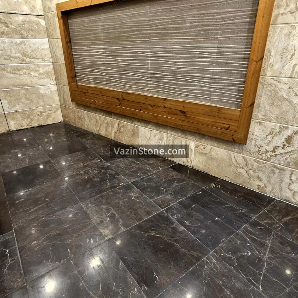 سنگ اسپایدر در تایل کف لابی