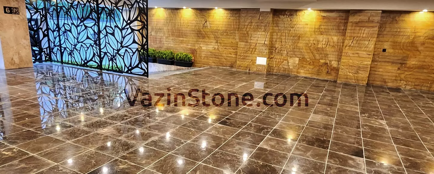 سنگ اسپایدر تایل در پارکینگ