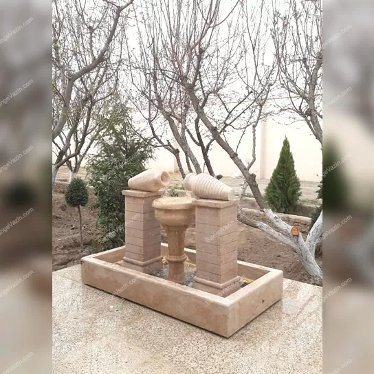 آبنما سنگی دو کوزه ای