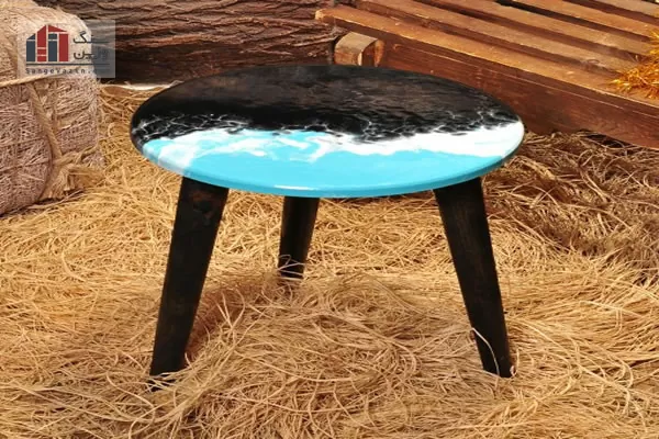 میز عسلی رزین شده