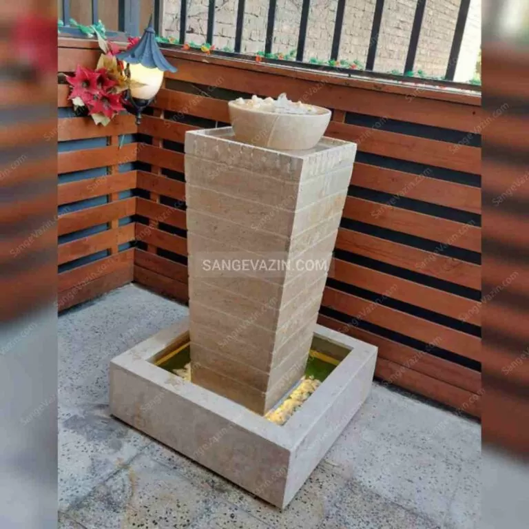 آبنمای سنگی آکروپول با کاسه