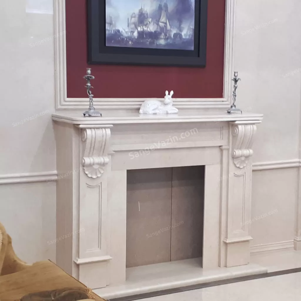 تصویر شومینه سنگی آتروپات 