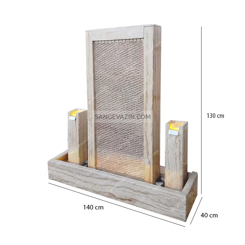 ایعاد آبنما سنگی ماندانا