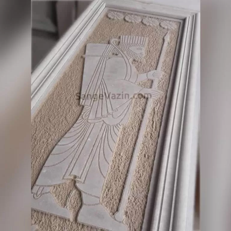 تابلو سنگی با طرح سرباز هخامنش