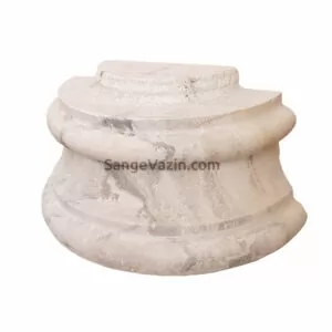 پاستون و سرستون سنگی تراورتن ابزاری ساده