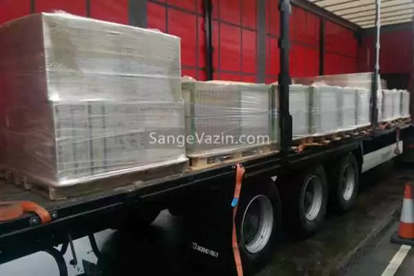 ارسال محموله صادراتی سنگ مرمریت