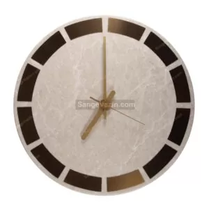 ساعت سنگی آنیل کرم رنگ