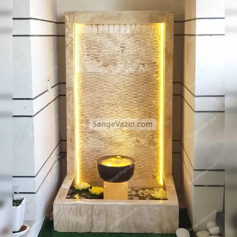 آبنما ترکیبی کتیبه و کاسه
