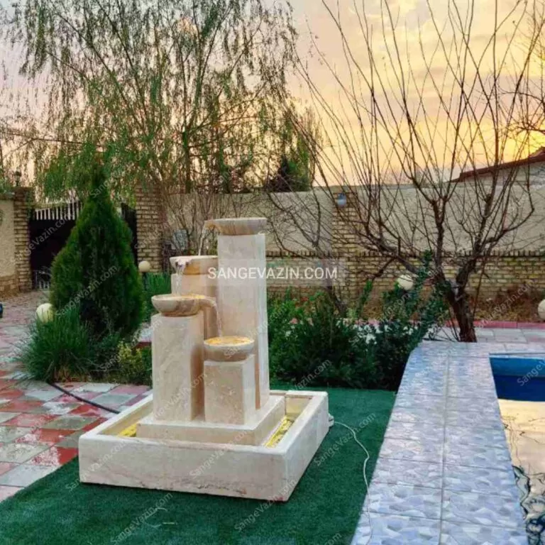 عکس آبنما سنگی باغی عرش