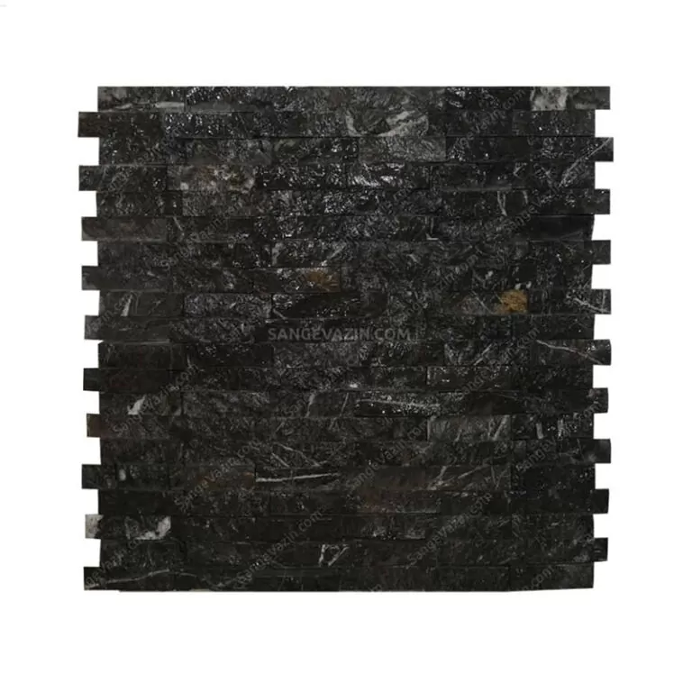 سنگ آنتیک آجری یک سانت مشکی