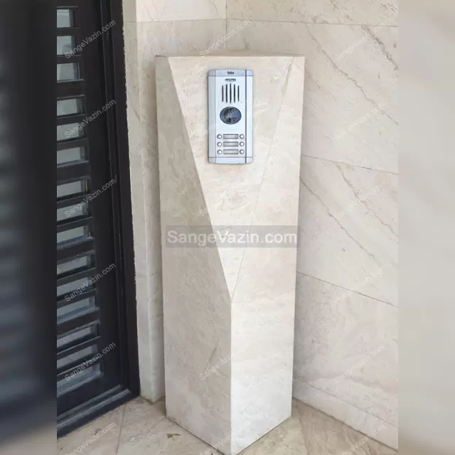 پایه آیفون هندسی با سنگ تراورتن عباس آباد