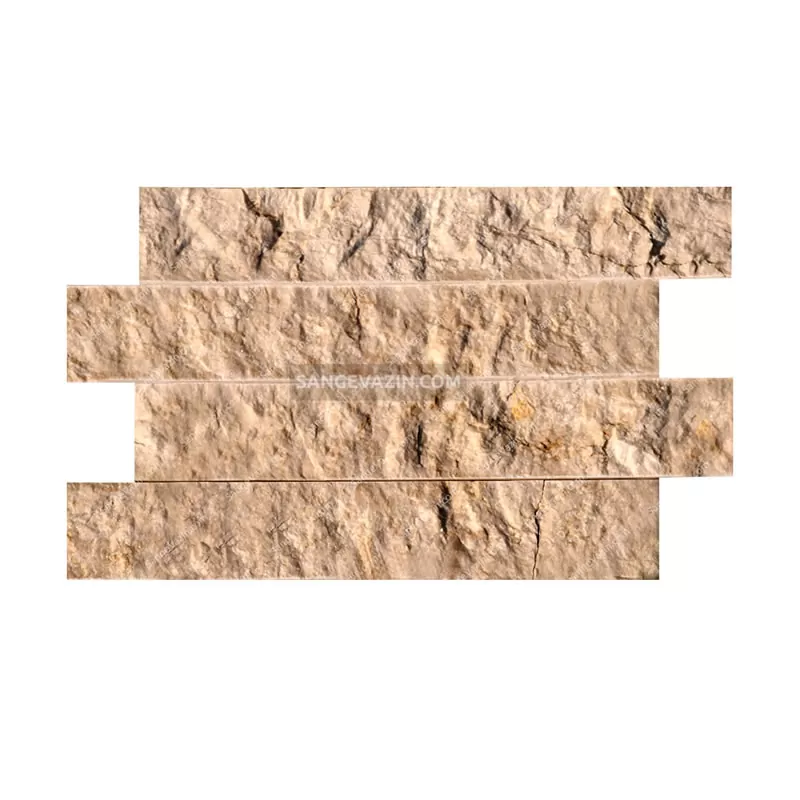 سنگ آنتیک آجری کرم