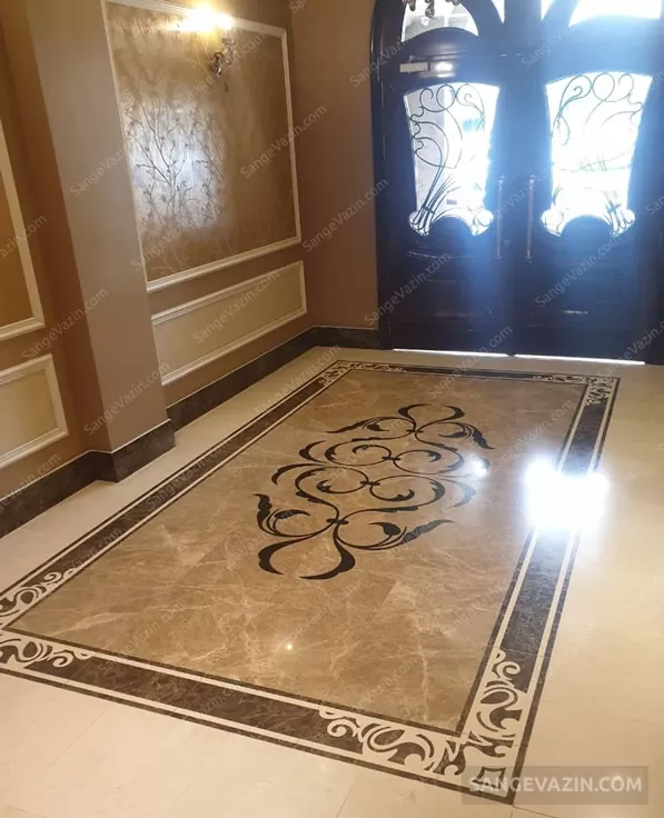 سنگ معرق کف لابی