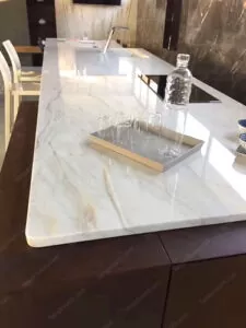 عکس صفحه کابینت آشپزخانه با سنگ چینی