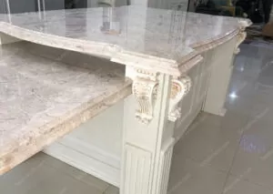 عکس رویه کابینت سنگی روشن