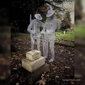 سنگ قبر به شکل روح