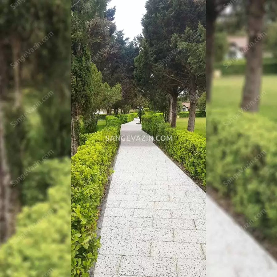 تصویر کفپوش واش بتن در پارک