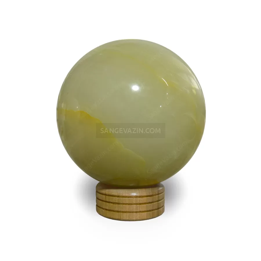 گوی کلسیت سبز روشن