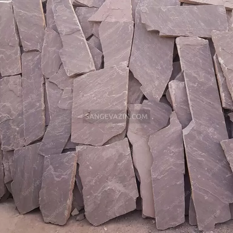 سنگ لاشه ورقه ای قرمز تیره
