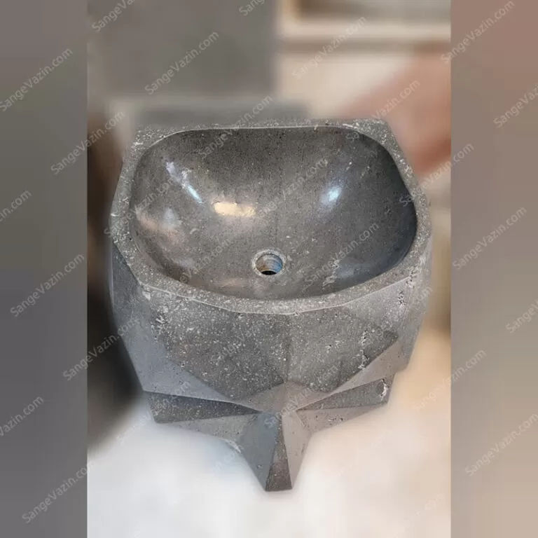 کاسه روشویی سنگی بازالت موآی