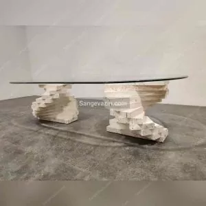 میز جلو مبلی پایه سنگی اینفینیتی