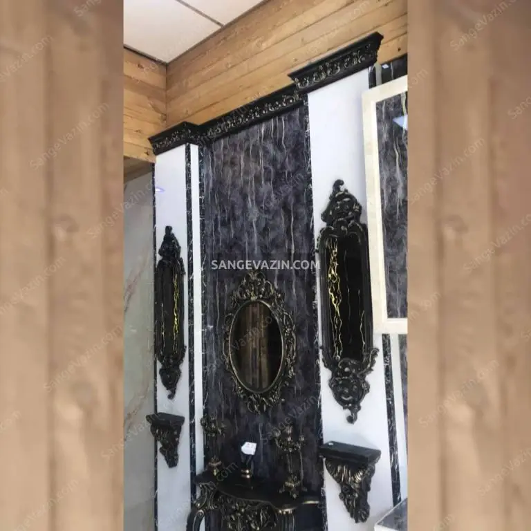 دیوار پوش ماربل شیت طرح آبرنگی