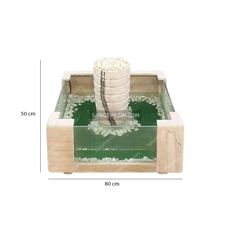 ابعاد آبنمای مخروطی آکواریومی